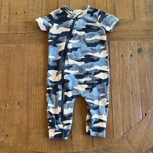 Miles the label blue camo romper